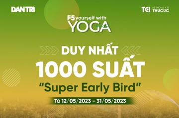 Ưu đãi tới 50% khi đặt vé siêu sớm "F5 yourself with Yoga"