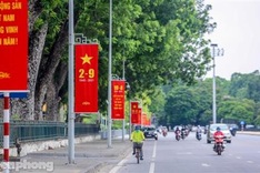 Hanoi streets decorated for National Day celebration